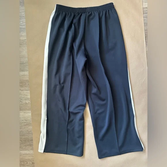 SKIMS NWT Straight Leg Striped Track Pant SIZE 2X Straight Leg Sporty Pleat - Picture 3 of 11
